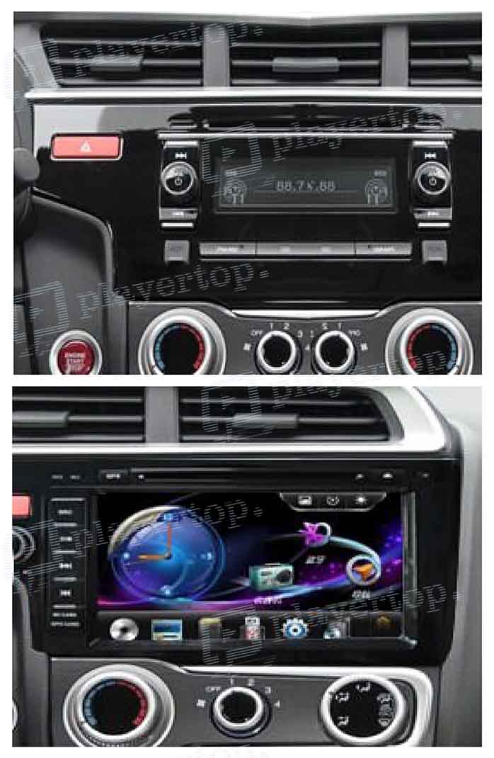 montage autoradio honda fit 2014
